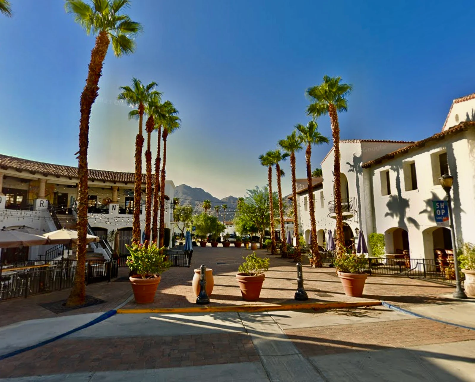 Main Street storefronts in Old Town La Quinta