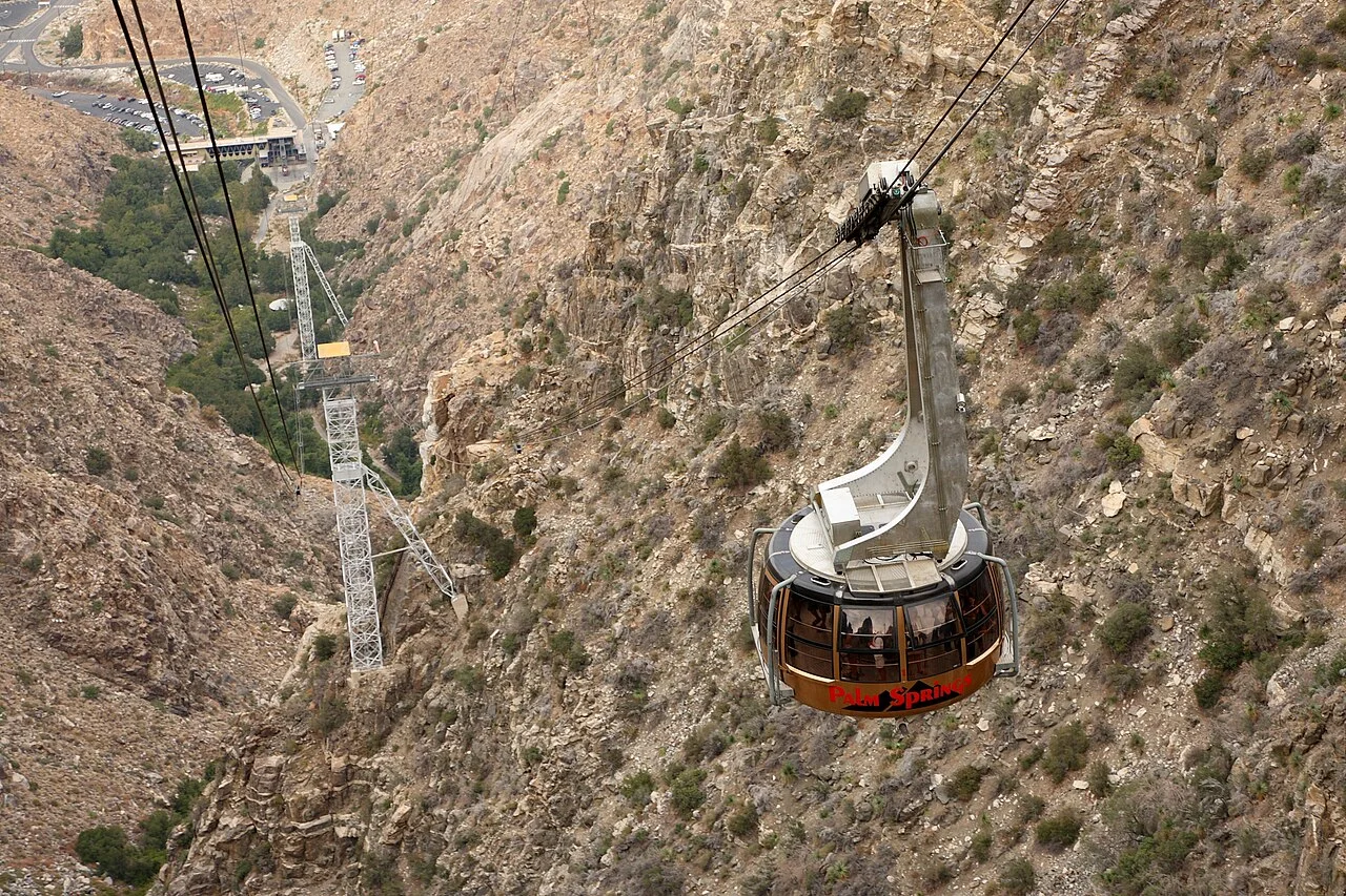 Palm Springs Aerial Tramway above Chino Canyon