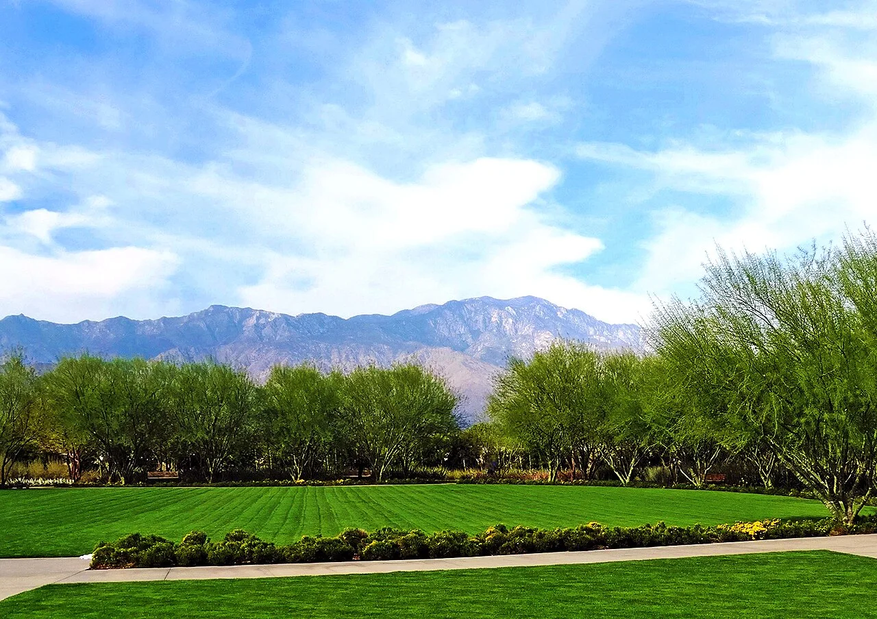 Mountain panorama from the Sunnylands grounds