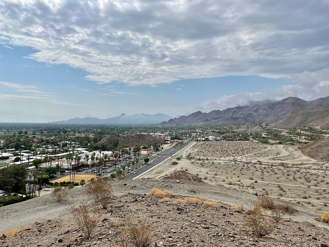 Bighorn Overlook panorama across Rancho Mirage