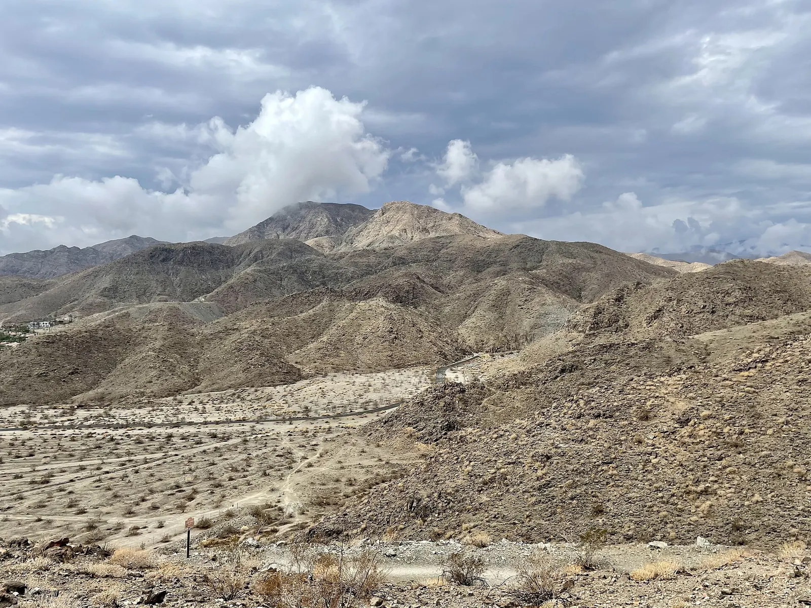 Santa Rosa Mountains seen from Bighorn Overlook in Rancho Mirage