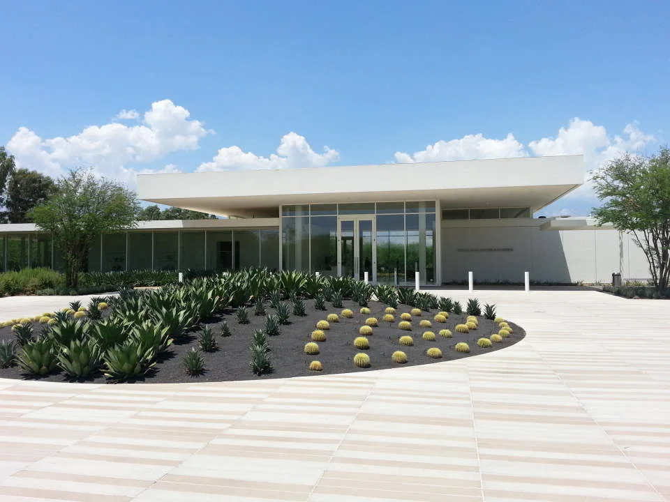 Sunnylands visitor center and desert landscaping