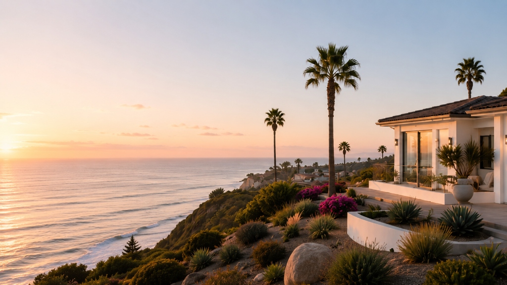 Rancho Mirage resort villa and San Jacinto mountains